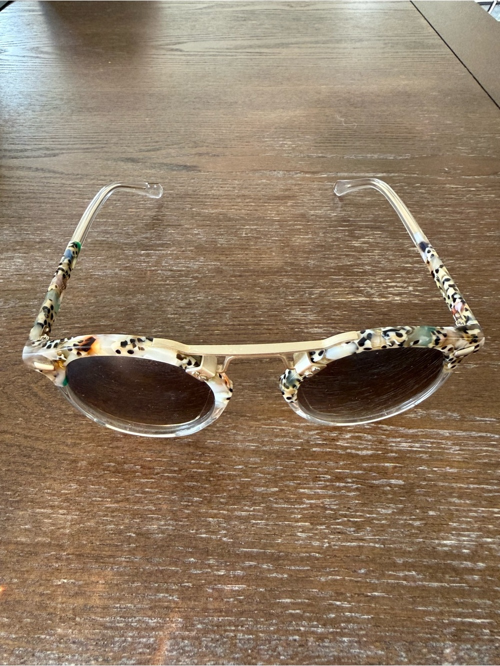 KREWE STL II sunglasses in Leopard/Crystal Acetate